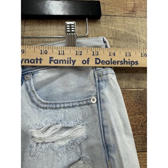 American Eagle Mom Shorts Size 2 Frayed Hem Distressed - Picture 3 of 8